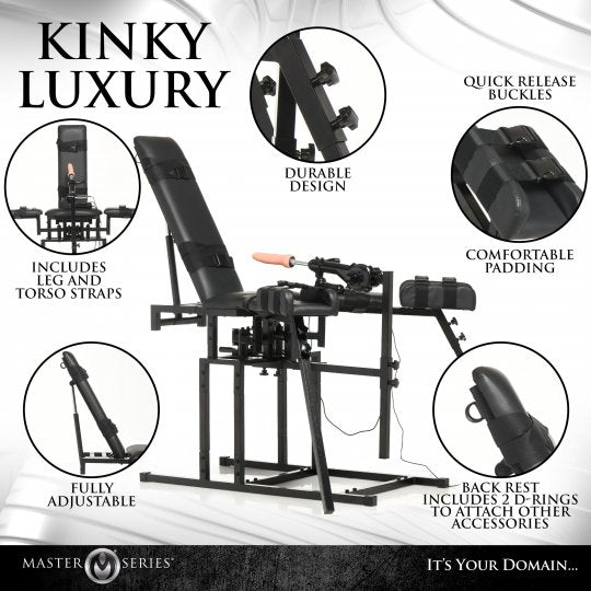 Leg Spreader Obidience Chair With Sex Machine