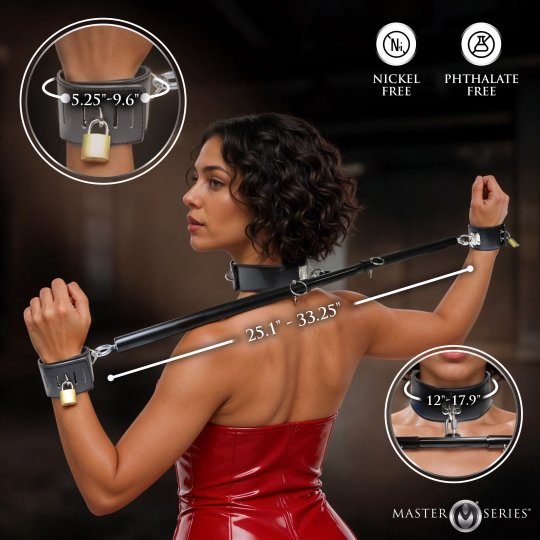 Dominion Bar Spreader Bar with Collar and Restraints