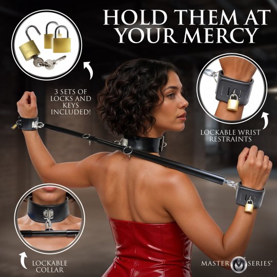 Dominion Bar Spreader Bar with Collar and Restraints