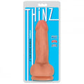 Thinz 6 Inch Slim Dildo with Balls - Light