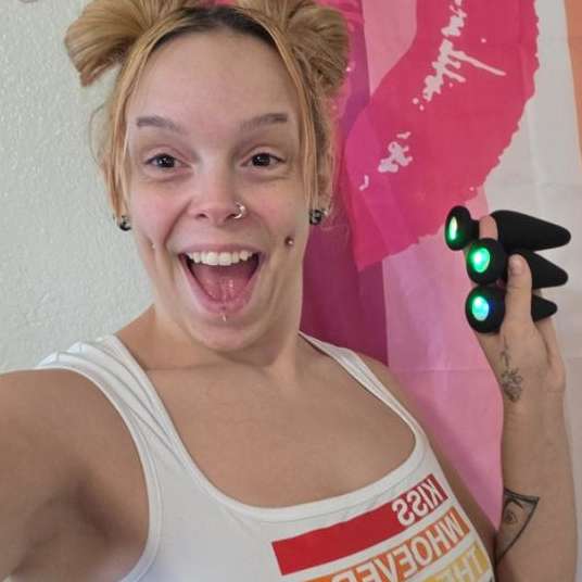 Light Up Silicone Anal Plug - Black